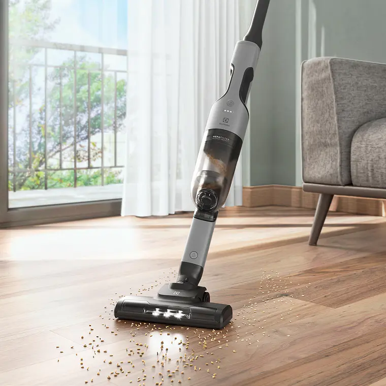 Aspiradora Vertical Inalámbrica Electrolux Ergorapido Ciclonica Efficient 2 en 1 ERG018 Gris 11