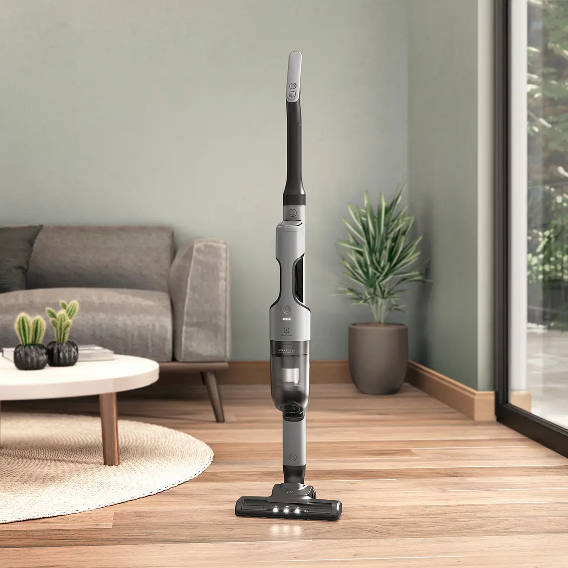 Aspiradora Vertical Inalámbrica Electrolux Ergorapido Ciclonica Efficient 2 en 1 ERG018 Gris 14