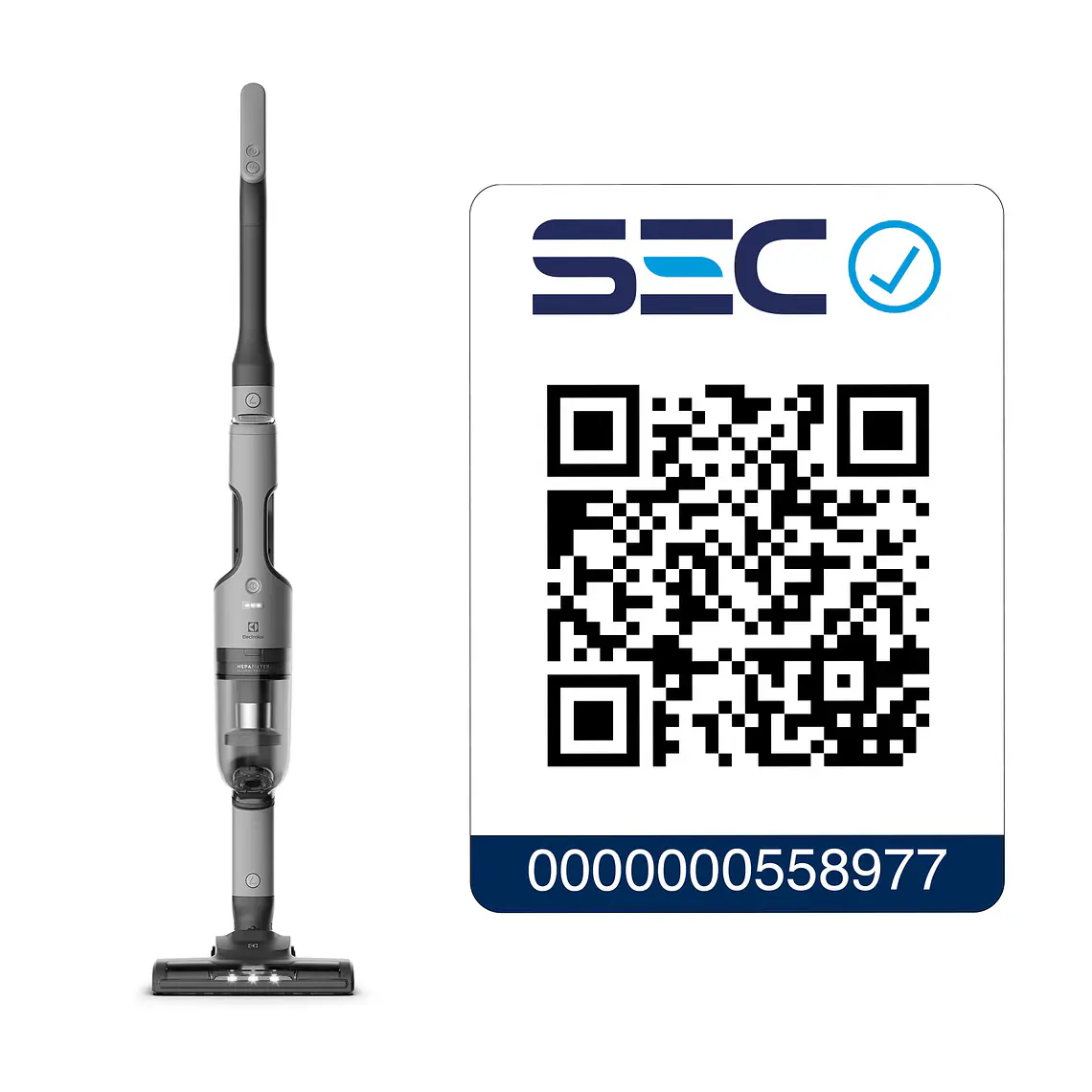Aspiradora Vertical Inalámbrica Electrolux Ergorapido Ciclonica Efficient 2 en 1 ERG018 Gris 15