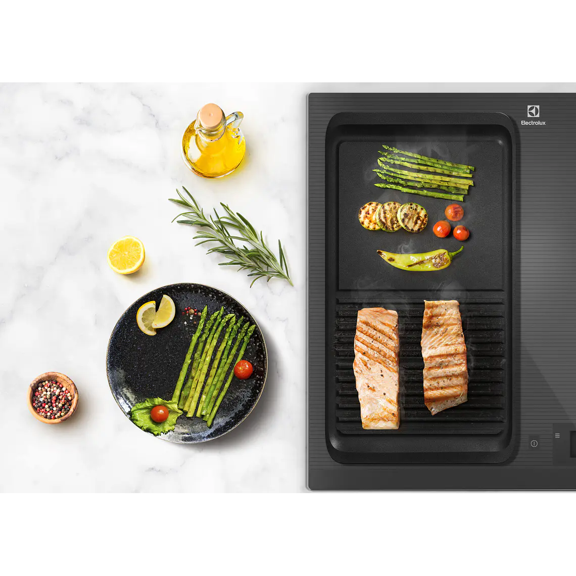 Plancha Churrasquera Grill Hierro Fundido Electrolux 3