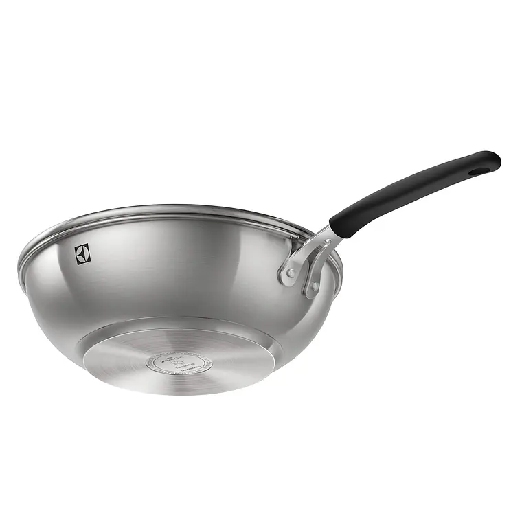 Wok Antiadherente con Tapa de Vidrio Electrolux 28 cm 3