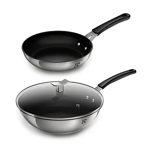 Kit Sartén 20 cm + Wok Antiadherente 28 cm Electrolux