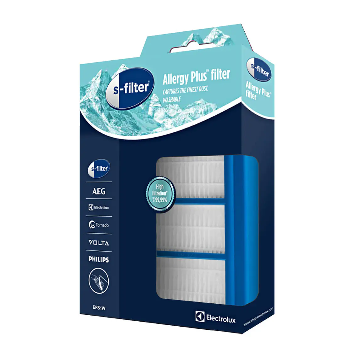 Filtro HEPA Aspiradora Electrolux ESF1W/PFC02/CYC01/USR31 1