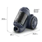 Aspiradora Sin Bolsa Electrolux 1300W Ciclónica y Filtro HEPA Efficient Azul ABS05 - Miniatura 2