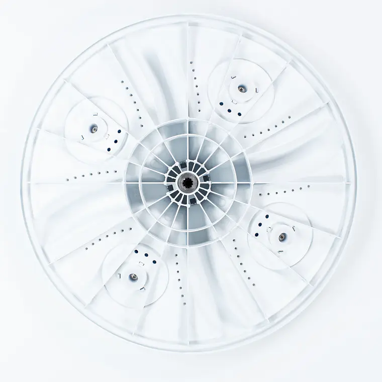 Rodete Lavadora Automática Blanco Mini Rodete Azul 2