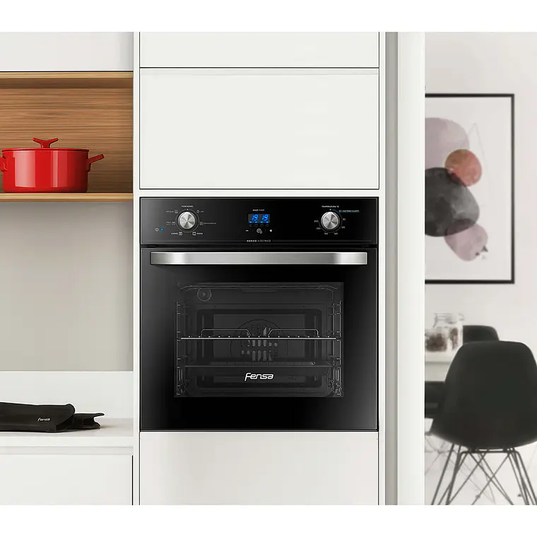 Horno Empotrable Eléctrico Fensa 59L Timer Digital y Turbo Convector FHE 1190T Negro 5