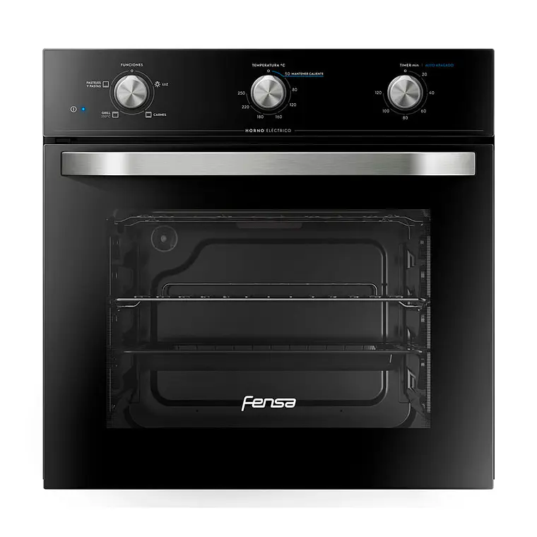 Horno Empotrable Eléctrico Fensa 59L Timer y Función Mantener Caliente FHE 1130M Negro 1