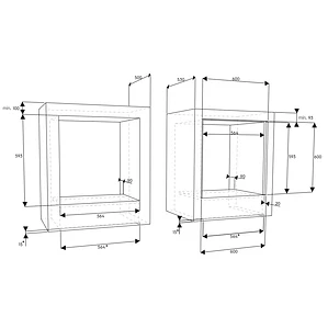 Horno Empotrable Eléctrico Fensa 59L Timer y Función Mantener Caliente FHE 1130M Negro