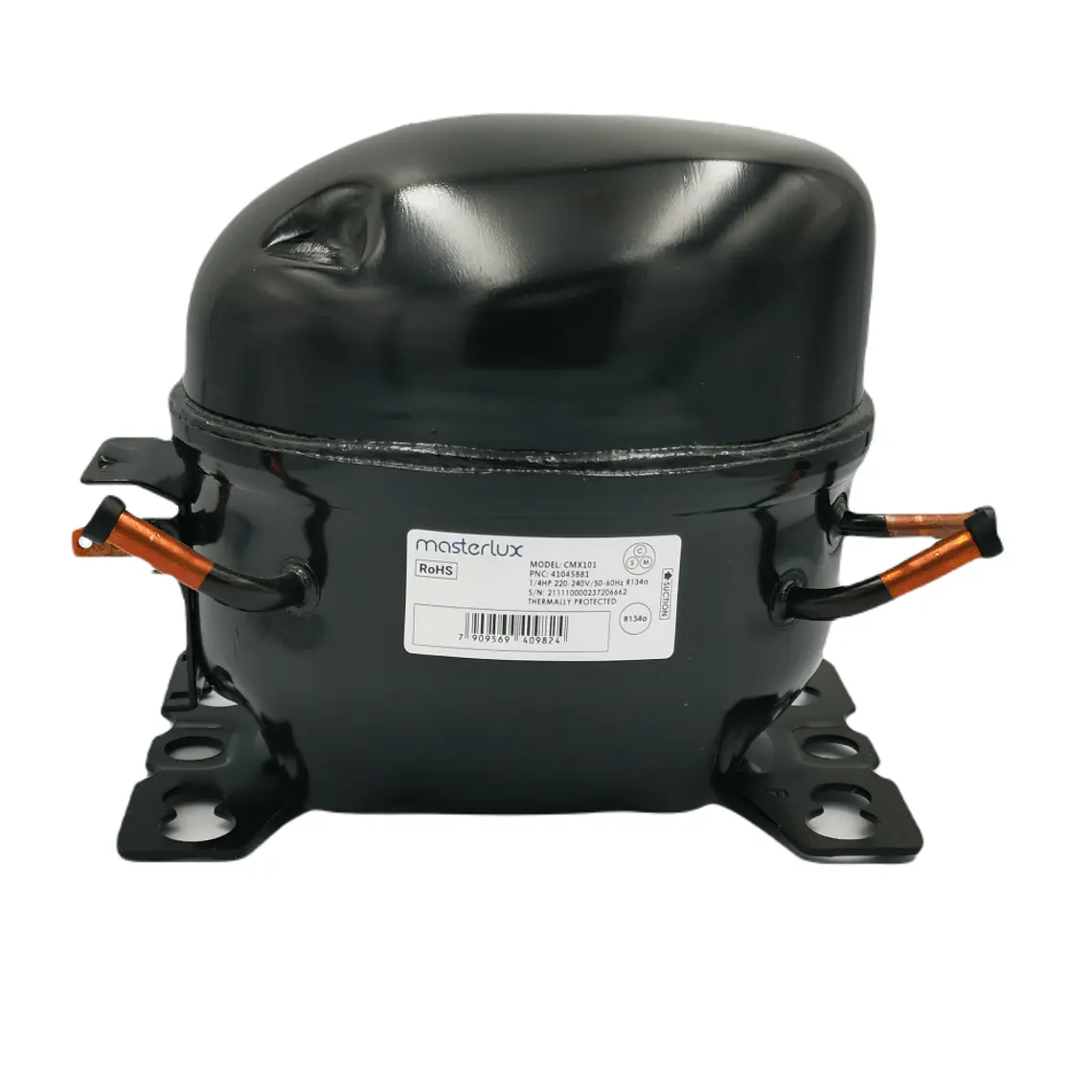 Motor Compresor Refrigerador 1/4 Hp 220V R134 2