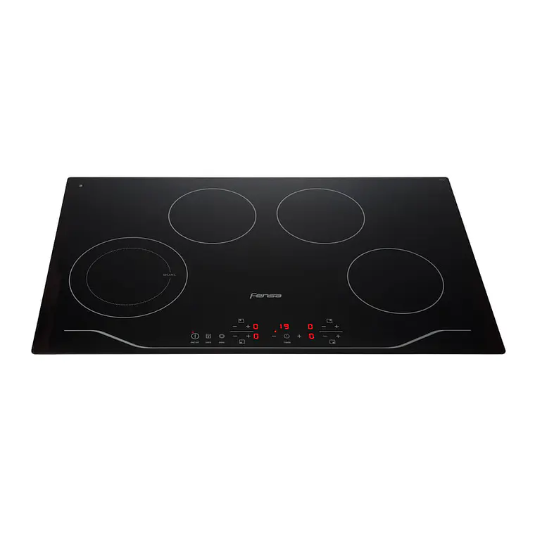ENCIMERA ELÉCTRICA 4 PLATOS FENSA VITROCERÁMICA Y PANEL TOUCH FEV 4T NEGRA 1