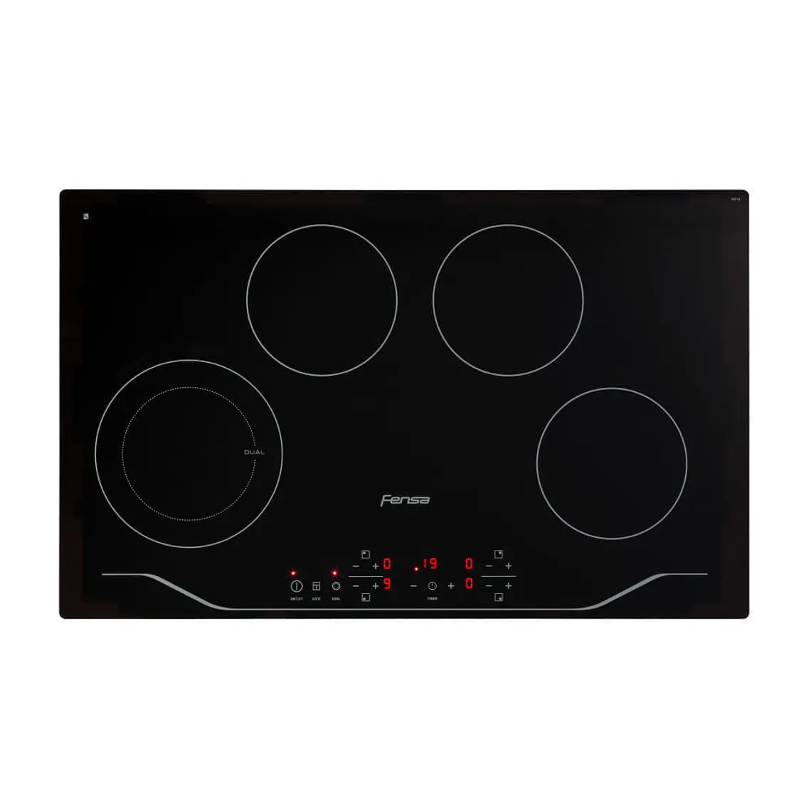 ENCIMERA ELÉCTRICA 4 PLATOS FENSA VITROCERÁMICA Y PANEL TOUCH FEV 4T NEGRA 6