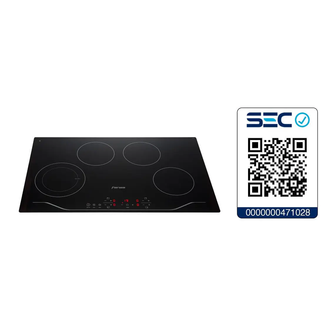 ENCIMERA ELÉCTRICA 4 PLATOS FENSA VITROCERÁMICA Y PANEL TOUCH FEV 4T NEGRA 9