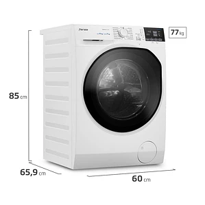 LAVADORA SECADORA FENSA 11KG CARGA FRONTAL LAVADO INTELIGENTE Y ULTRAMIX 11WD BLANCA