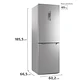 REFRIGERADOR FENSA 322L NO FROST BOTTOM FREEZER CON PUERTA REVERSIBLE DB60S INOX - Miniatura 2