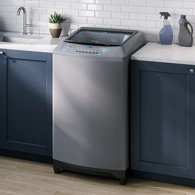 LAVADORA AUTOMÁTICA FENSA 18KG CARGA SUPERIOR CONTROL TIEMPO PREMIUM CARE 18SZ GRIS 3