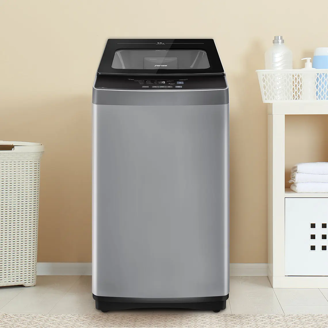 LAVADORA AUTOMÁTICA FENSA 9,5KG CARGA SUPERIOR CONTROL TIEMPO PREMIUM CARE 9,5SZ GRIS 3