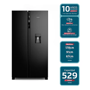 Refrigerador SFX530B 525L No Frost Side by Side Inverter Black AutoSense Multiflow - Fensa