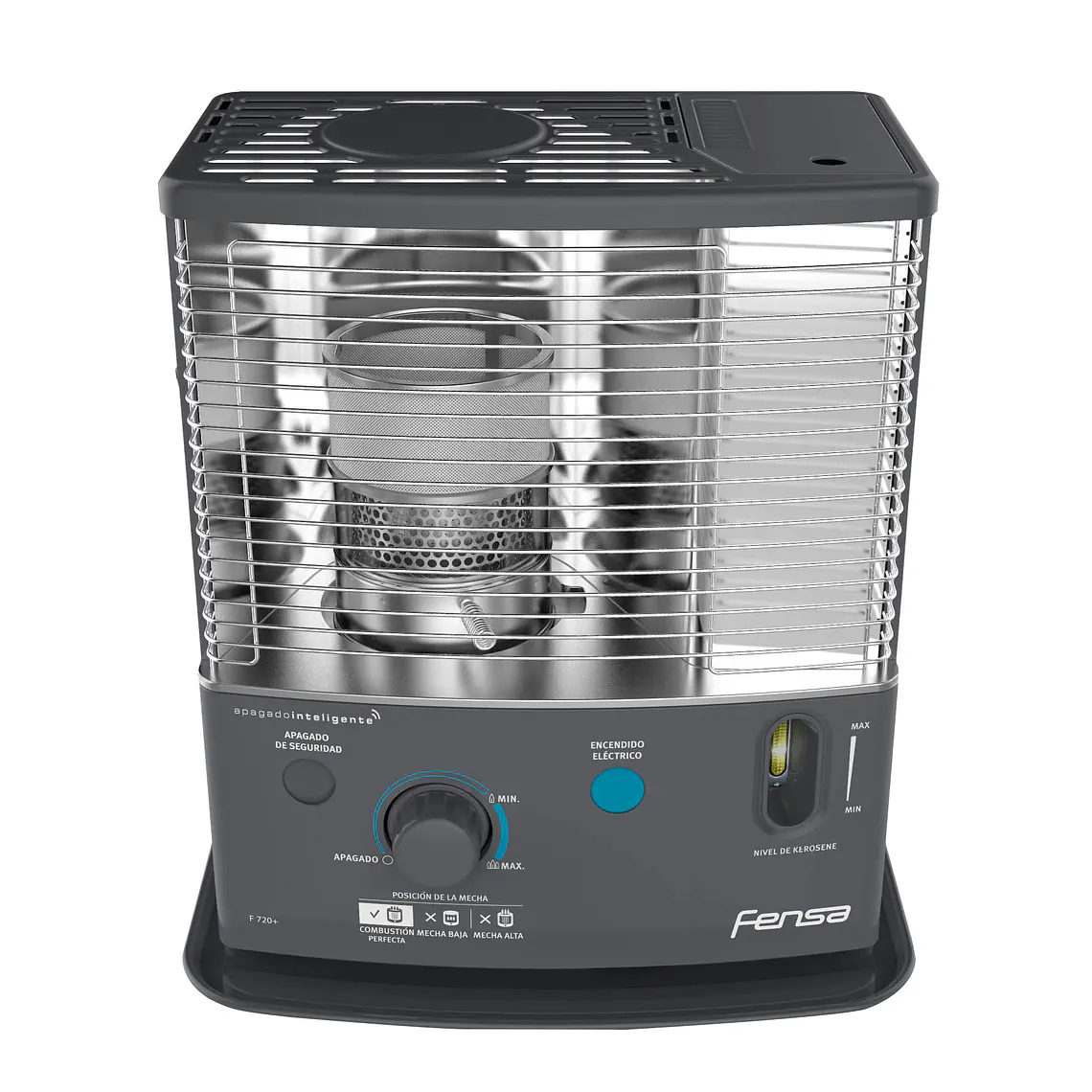 ESTUFA PARAFINA MECHA FENSA 4,2 LITROS 2,7KW CON ENCENDIDO ELÉCTRICO F 720+ 1