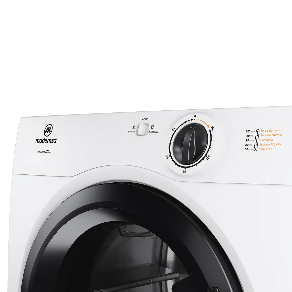 Secadora de ropa 7Kg carga frontal blanca | Mademsa 4
