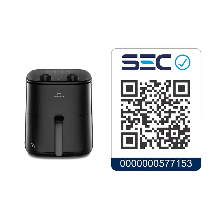 Freidora de Aire Mademsa 7L 1700W Negra (MAF70) 11