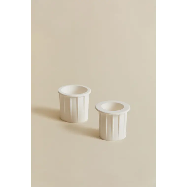 Pie de sombrilla con mesa integrada redonda en cemento Erenora 6