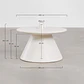 Pie de sombrilla con mesa integrada redonda en cemento Erenora - Miniatura 7