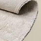 Alfombra irregular 250x290 cm en algodón beige crema Kaia - Miniatura 3