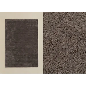 Alfombra rectangular 160x230 cm en poliéster gris army Maela