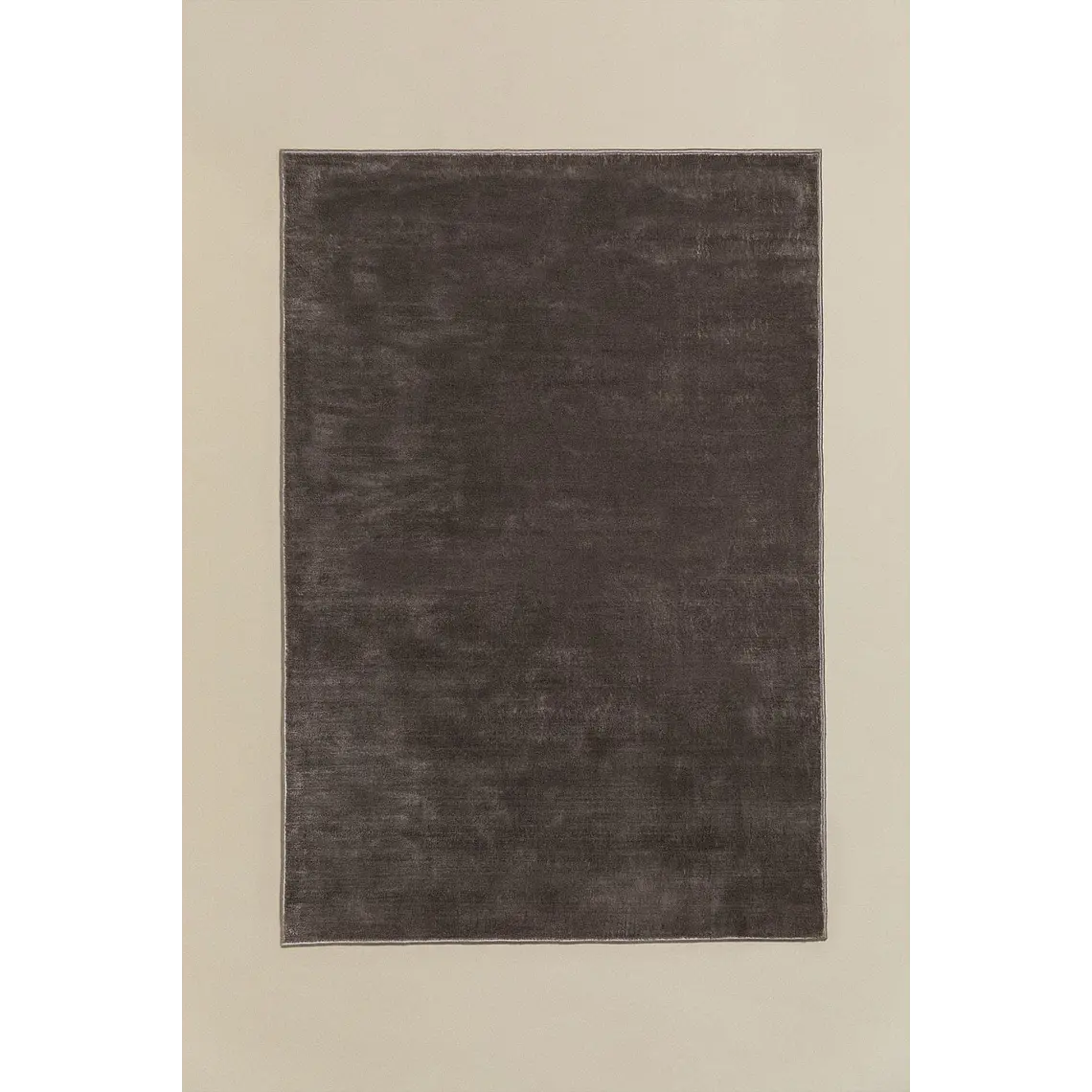Alfombra rectangular 160x230 cm en poliéster gris army Maela 2