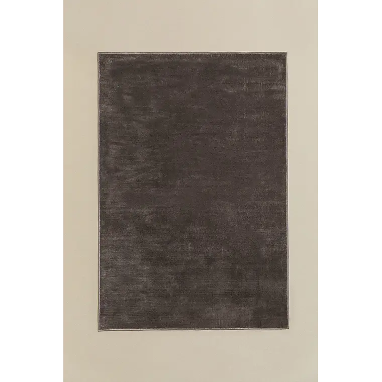 Alfombra rectangular 160x230 cm en poliéster gris army Maela 2