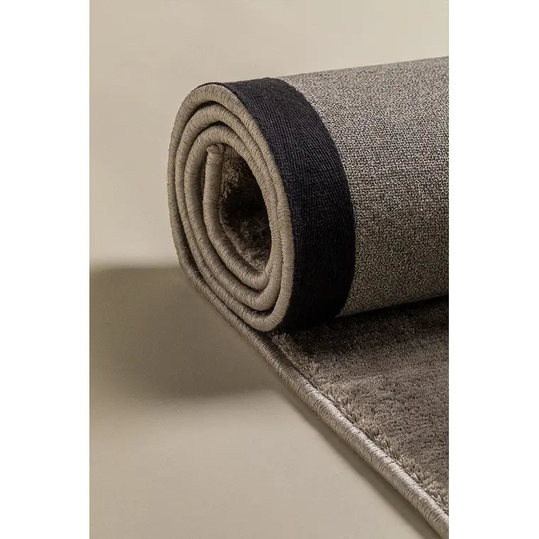 Alfombra rectangular 160x230 cm en poliéster gris army Maela 3