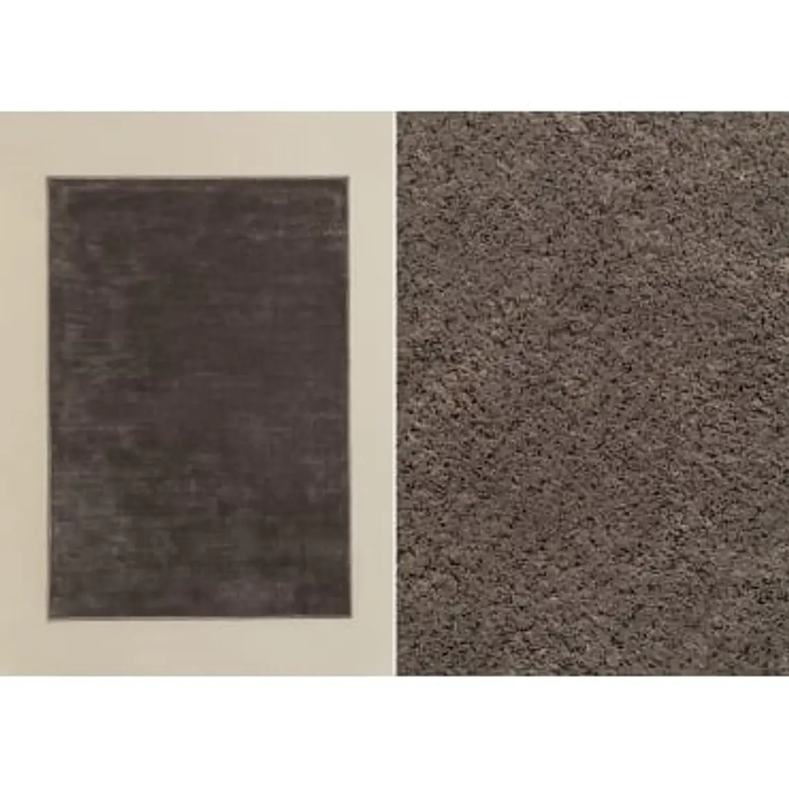 Alfombra rectangular 160x230 cm en poliéster gris army Maela 5