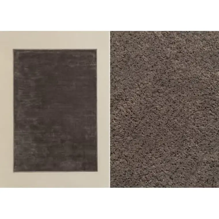 Alfombra rectangular 160x230 cm en poliéster gris army Maela 5