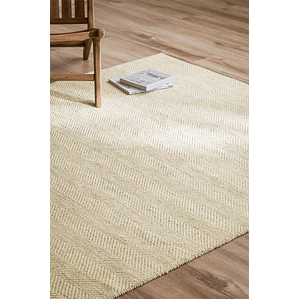 Alfombra rectangular 160x230 cm en poliéster y yute Lumea