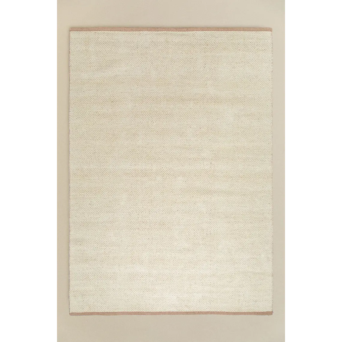 Alfombra rectangular 160x230 cm en poliéster y yute Lumea 3