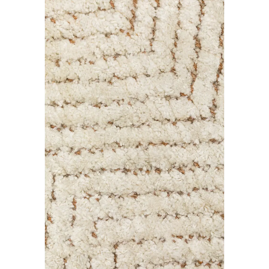 Alfombra rectangular 160x230 cm en poliéster y yute Lumea 5