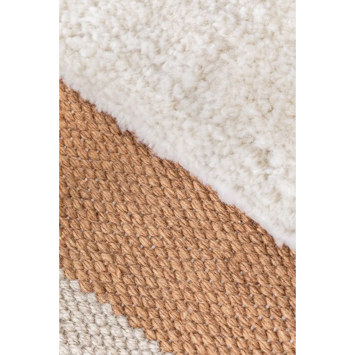 Alfombra rectangular 160x230 cm en polietileno colores naturales Rhea 2