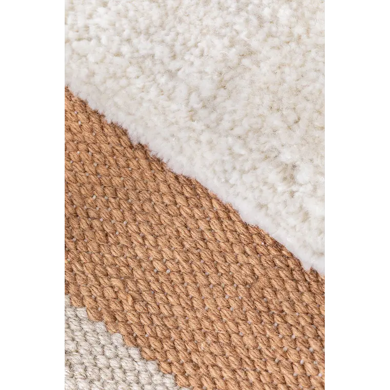 Alfombra rectangular 160x230 cm en polietileno colores naturales Rhea 2