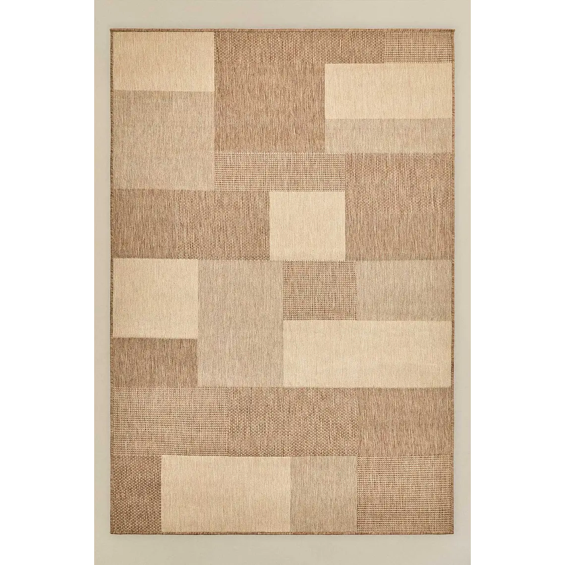 Alfombra rectangular 160x230 cm en polipropileno colores naturales Uma 1
