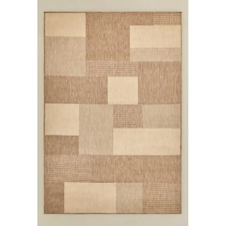 Alfombra rectangular 160x230 cm en polipropileno colores naturales Uma 4