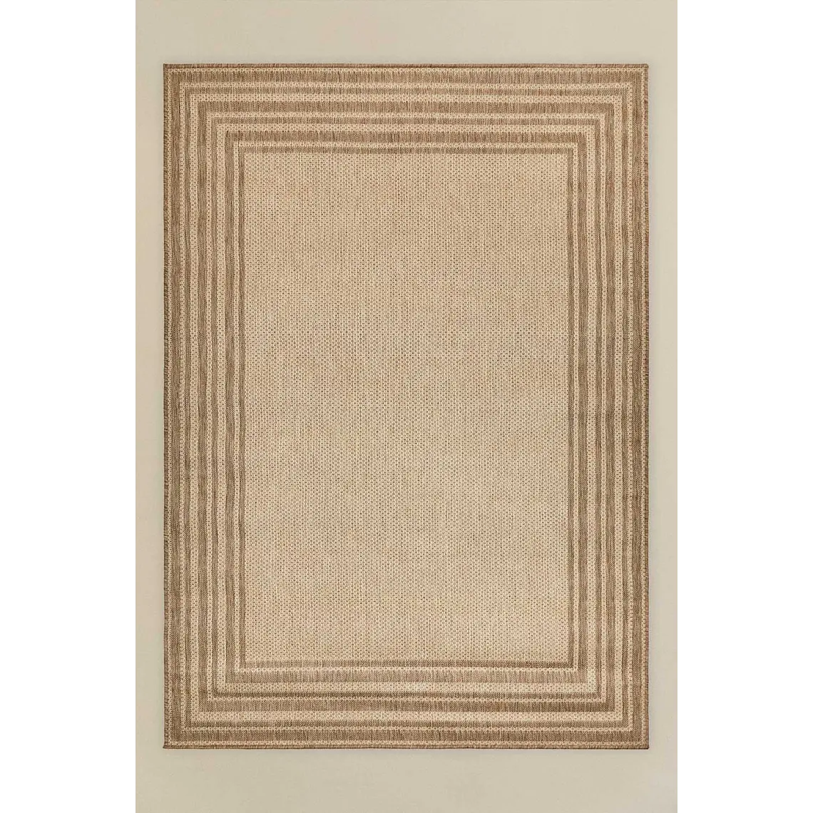 Alfombra rectangular 160x230 cm en polipropileno colores naturales Valia 1