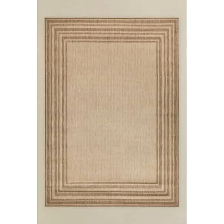 Alfombra rectangular 160x230 cm en polipropileno colores naturales Valia 5