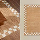 Alfombra rectangular 160x230 cm en yute y algodón Altea - Miniatura 1