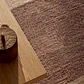 Alfombra rectangular 160x230 cm en yute y algodón colores naturales Xara - Miniatura 3