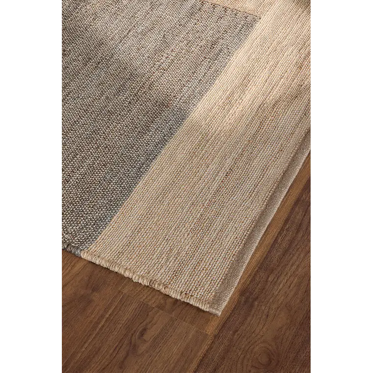 Alfombra rectangular 160x230 cm en yute y algodón colores naturales Xara 4