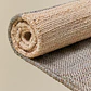 Alfombra rectangular 160x230 cm en yute y algodón colores naturales Xara - Miniatura 6