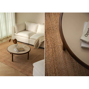 Alfombra rectangular 160x240 cm en yute Calia