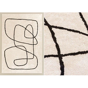 Alfombra rectangular 200x300 cm en algodón Eira