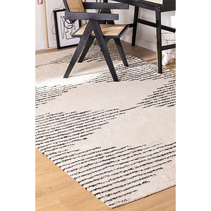 Alfombra rectangular 200x300 cm en algodón Falena