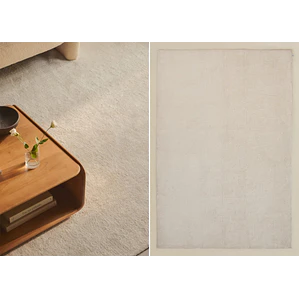 Alfombra rectangular 200x300 cm en beige crema Brisa